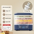 thumbnail image 3 of New Digital Dryer Layer Fruit Dryer Adjustable Temperature Meat Dryer Home Kitchen Compact Food Dehydrator Blue, 3 of 8
