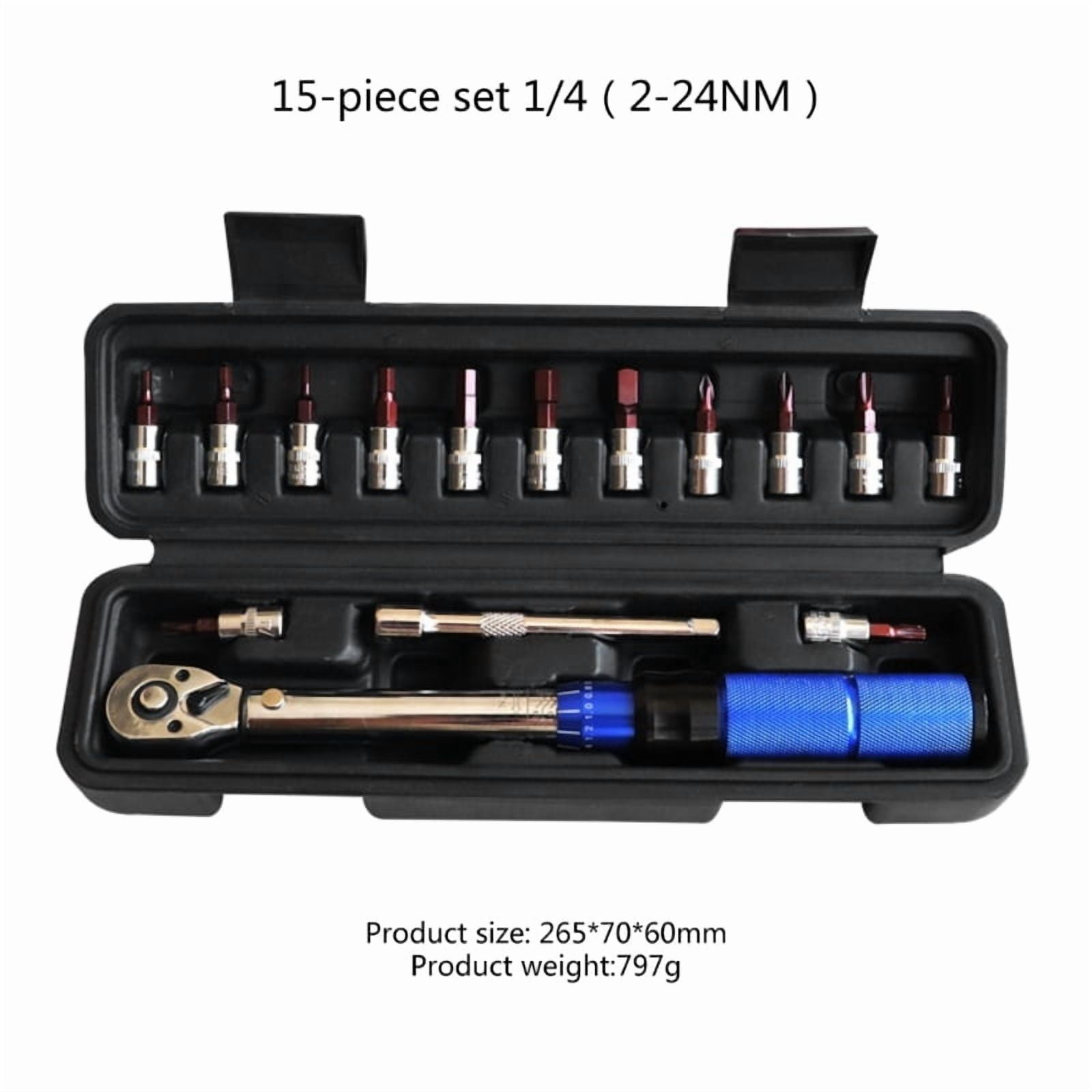 1/4 Inch Drive Durable Spanner Hand Tools Torque Wrench Repair for Motorcycle Bike Repair Durable Repair Spanner Torque