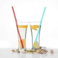 thumbnail image 3 of 30-Pack Reusable Plastic Drinking Straws, 10.5 inches Long Colored Tumbler Replacement Straws with Cleaning Brush, 3 of 9