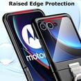 thumbnail image 6 of for Motorola Razr+ 2023 Case with Ring, [Integrated Screen Protector] Slim Hard PC Motorola Rarz Plus Back Cover Full Coverage Phone Case with Ring for Motorola Razr Plus 2023 Black, 6 of 13