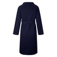 thumbnail image 5 of Women's Work Jackets Blazer Open Front Fashion Commuting Solid Color Woolen Cloth Pocket Strap Woolen Outwear Navy Trendy Coats XL, 5 of 6