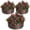3PC Natural wood color, variant on 3 Pcs Round Raised Garden Bed,2 x 1.5ft Galvanized Raised Boxes with Rust, Corrosion Protection, Easy Assembly, Safe Edge, Metal Garden Bed for Planting Vegetables,Flowers