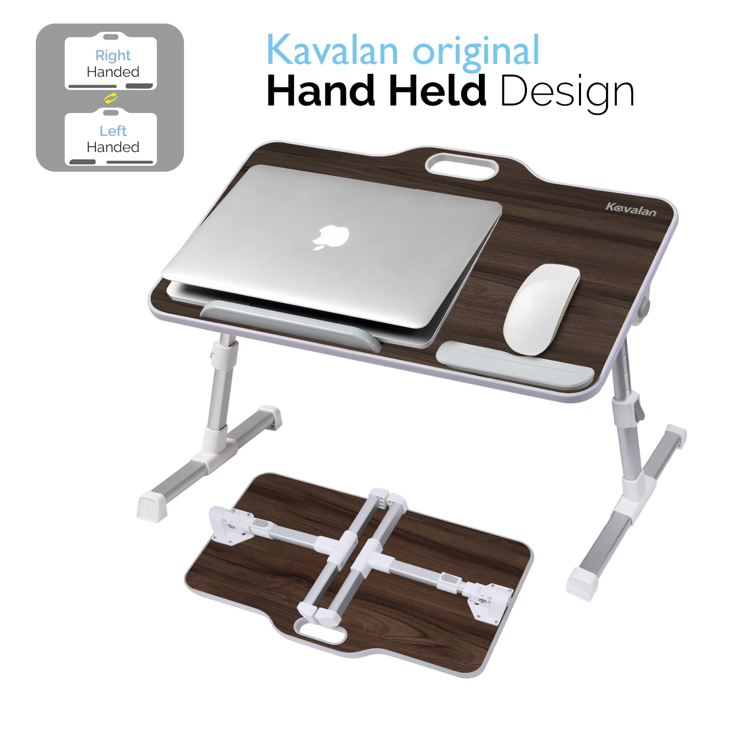 Kavalan Right/Left Handed Portable Laptop Table with Top Handle Design