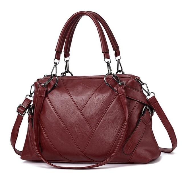Bolso de hombro femenino de gran capacidad de pu, bolso de viaje para trabajar, bolso de mensajero simple