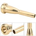 thumbnail image 4 of Unique Shape Design Brass Trumpet Mouthpiece, High Accuracy Trumpet Supplies, Musical Instrument Accessories For Home Trumpet Students, 4 of 8