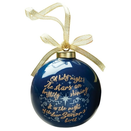 Porcelain Christmas Bauble: Oh Holy Night (Best Oh Holy Night)