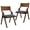 Gray, variant on EBQOSK Upholstered folding Dining chair, space saving, easy to carry, Dining Room, 2-Pack Walnut