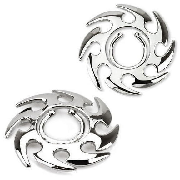 BodyJewelryOnline Rhodium Plated Saw Blade Design Non-Piercing Nipple Clip