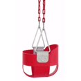 thumbnail image 2 of Swingan High Back Full Bucket Child Swing Seat with Vinyl Coated Chain, Red, 2 of 6
