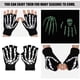 thumbnail image 2 of Halloween Skull Skeleton Gloves for Party Use 2Pairs Warm Fancy Dress Gloves, 2 of 4