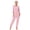 Pink, variant on Women's Dementia Clothing Alzheimers Elderly Anti-Strip Jumpsuit Long Sleeve Nursing Rompers Grey S
