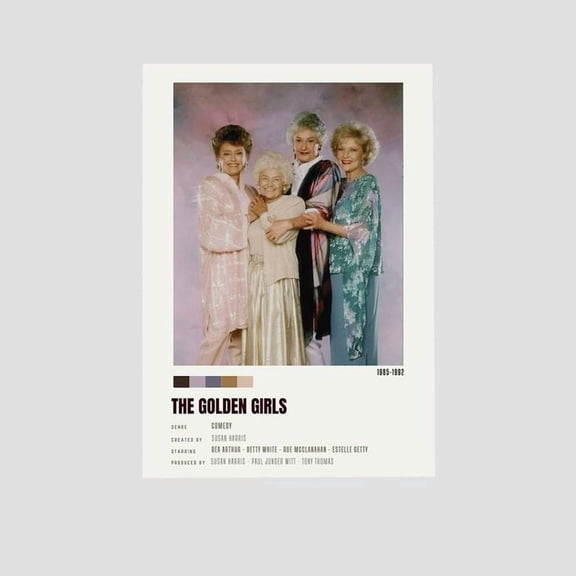 TV Show Poster - The Golden Girls Poster- Vintage Style - Size 24x36 - Postora
