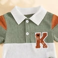 thumbnail image 6 of Xudanell Toddler Boy Clothes Color Block T Shirt Shorts Outfits Embroidered Active Short Pants Two Piece Set Green 6-12 Months, 6 of 8