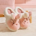 thumbnail image 2 of CHUMUD Women's Bunny Slippers - Funny Animal Indoor Plush Slippers Indoor Shoes Fluffy Warm Slippers, Lovely Holiday Gift, 2 of 9