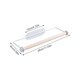 thumbnail image 5 of Advancent Estante para rollos de papel de baño, toallero de madera, soporte de papel higiénico, soporte para líquido, toallero, toallero de baño, Almacenamiento y organización del hogar Blanco Advancent HA005687-03, 5 of 6
