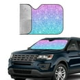 thumbnail image 4 of Disketp Windshield Sun Shade, Car Sun Shade For Front Window Multicolor Glitter Sunshades Sun Visor Protector Blocks Uv Rays Foldable, 4 of 9