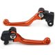 thumbnail image 2 of Palanca de freno y embrague para manillar de motocicleta, color naranja, para Honda CRF 250R 450R 2002-03, 2 of 3