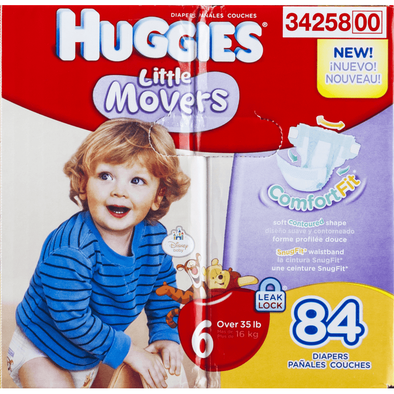 Huggies Little Movers Diapers, Jumbo Pack By KimberlyClark, 46 OFF