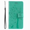 thumbnail image 1 of Wallet Case For Huawei P Smart 2018 2019 2020 2021 P8 P9 P20 P30 P40 Lite Pro 2017 Cute Cat Tree Card Slots Protect Cover D06F Green For P Smart 2021, 1 of 6