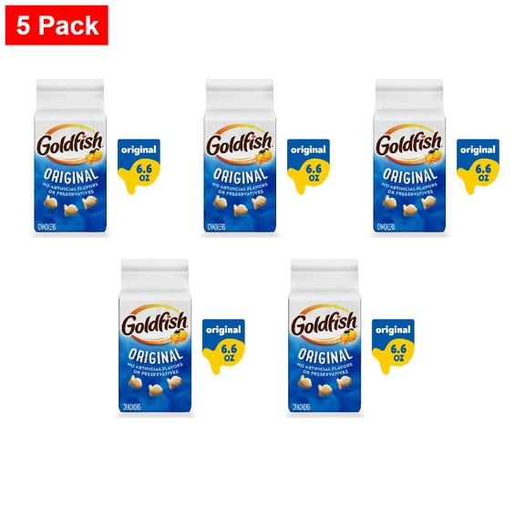 Pepperidge Farm Goldfish Original Crackers 6.6 oz - 5 Pack