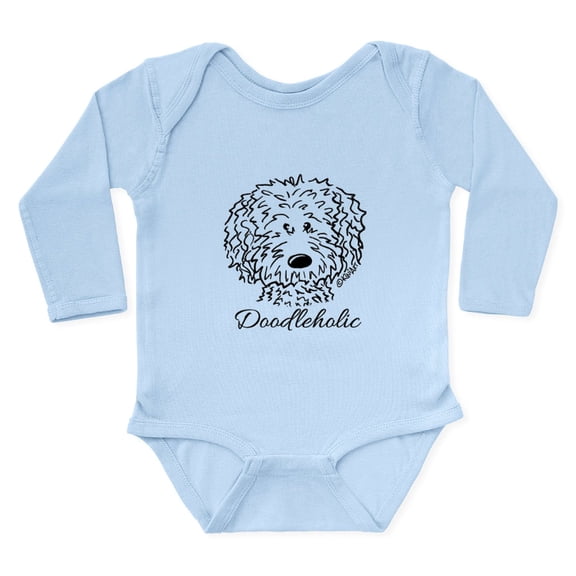 CafePress - Kiniart Doodleholic Long Sleeve Infant Bodysuit - Long Sleeve Cotton Baby Bodysuit