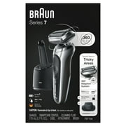 Braun Series 7 7071cc Flex Electric Razor for Men with SmartCare Center, Precision Trimmer, Wet & Dry, Rechargeable, Cordless Foil Shaver, Silver