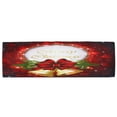 thumbnail image 2 of Alfombril De De Resistente Al Deslizamiento Respaldo De Látex Felpudo De Bienvenida Para Cocina Salón, Navidad, 71 X 24 Pulg Campana de arbol rojo Yotijar Alfombra para el piso Alfombrilla para la puerta, 2 of 8