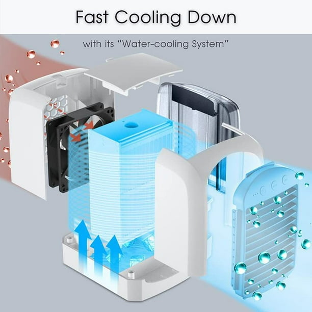 NLR Personal Air Cooler USB Portable Water cooling Table Fan with