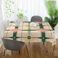 thumbnail image 3 of Yayeee Tablecloths 54" x 54" Rectangle Wrinkle Resistant Party Table Cover, Retro Green Stars, 3 of 8