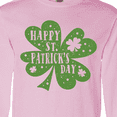 thumbnail image 4 of Inktastic Happy St. Patrick's Day Shamrock in Green Long Sleeve T-Shirt, 4 of 5