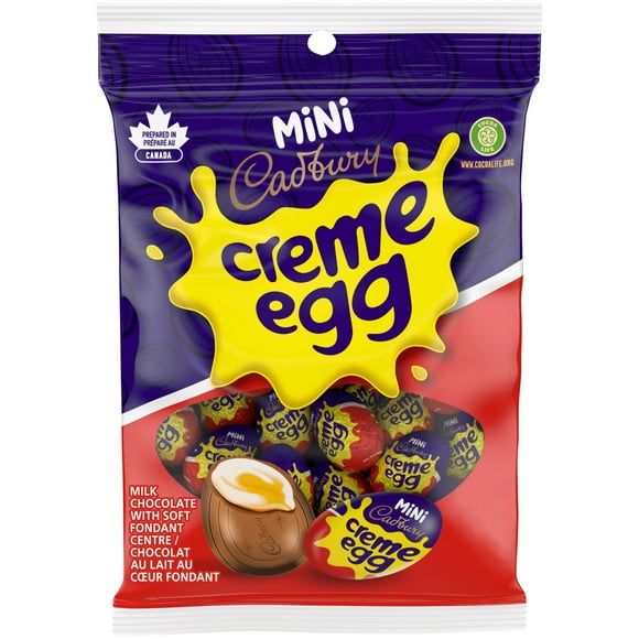 Friandise Creme Eggs Mini De Cadbury Au Chocolat Au Lait Avec Centre En Fondant 154 g