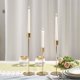 thumbnail image 3 of Matsuzay 3 unids/set candelabro estilo europeo pies altos candelabros de Metal Simple dorado boda Bar fiesta sala de estar decoración del hogar Decoración del hogar Matsuzay HA008317-00B, 3 of 6