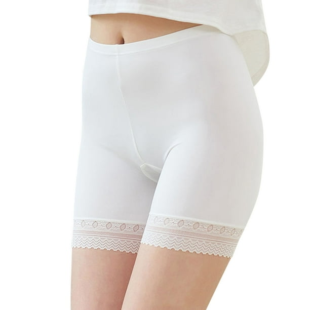 Cathalem Slip Shorts for Under Dresses Women Tummy Control Shapewear Slip  Shorts Under Dress Underwear,White XL