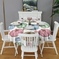 thumbnail image 2 of Colorful Fall Pumpkins Pattern Round Tablecloth 60" X 60",Wrinkle Wipeable Table Cloth for Kitchen Dining Room Picnic Patio Party, 2 of 6