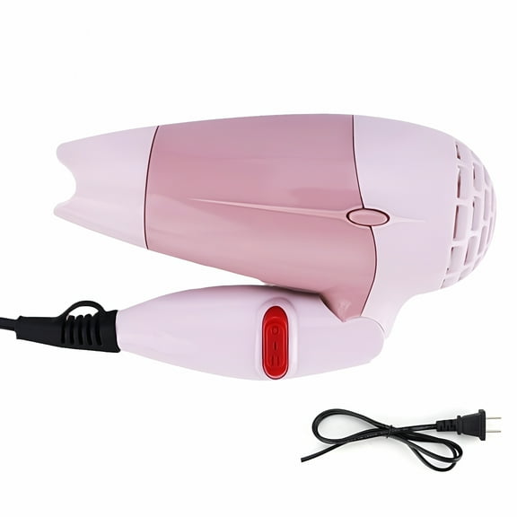 HIBIBUD Mini Folding Hair Dryer with Hot and Cold Air, Portable Travel Hair Dryer