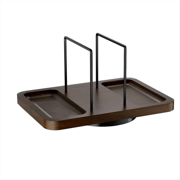 Rollbacks & More Napkin Holder for Table, Rotating Metal Dispenser with Salt and Pepper Shakers Caddys Standing Paper Towel