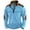 Sky Blue, variant on Stand Collar Sweatshirt for Men Long Sleeve Half Zipper Textured Pullover Big and Tall Casual Sweatshirt Khaki S