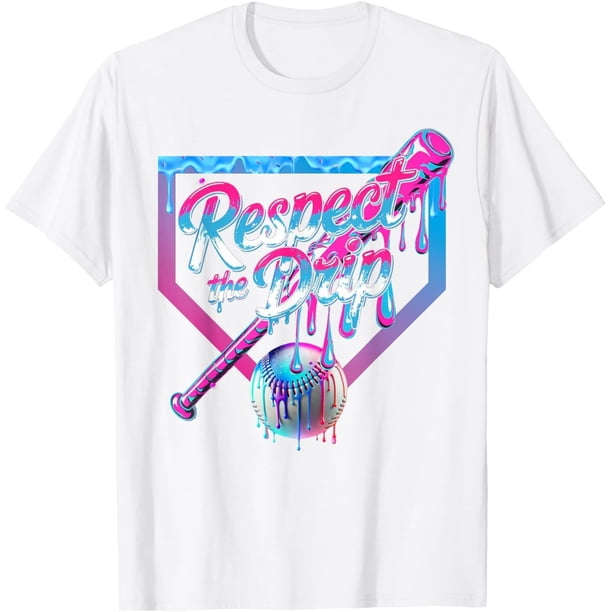 Camiseta de béisbol para el goteo de helado