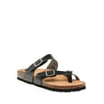 thumbnail image 4 of Time and Tru Women’s Toe Thong Footbed Slide Sandals, Wide Width Available, 4 of 6