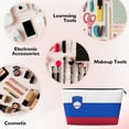 thumbnail image 4 of Flag Of Slovenia Handbag Purse Tote Organizer Zipper Closure Cosmetic Pouch Bag For Travelling, 4 of 7