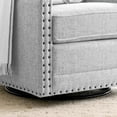 thumbnail image 7 of Modway Ashton Upholstered Fabric Swivel Chair in Light Gray, 7 of 7