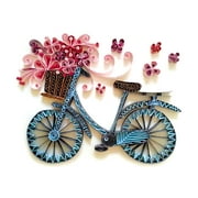 Winnereco Quilted Paper Stripes Tool Set Bike Flower DIY Quilling Paper Painting Kit