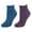 Blue/Pink, variant on Women's Low Cut Spa Socks With Grippers 2 Pack