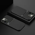 thumbnail image 3 of ELEHOLD for iPhone 13 Pro Slim Skin Feel Case, TPU Bumper + PC Fashion Diagonal Line Skin Touch Luxury Elegant Lightweight Magnetic Shockproof Non-Slip Soft Grip Flexible Ultra-Thin Case,Black, 3 of 6