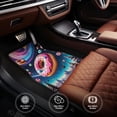 thumbnail image 6 of Naloa Starry Sky Pine Tree Donut Car Foot Mat Set of 4 Pieces - Universal Floor Liner Neoprene Full Set Floor Mats for Cars Trucks SUV, 6 of 7