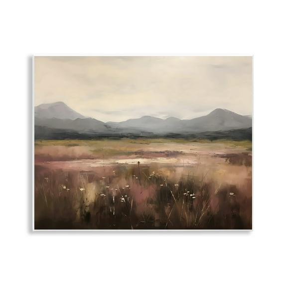 Stupell Industries Flower Field Mountain Wall Plaque Art, design by Creative Studio, 11 x 14