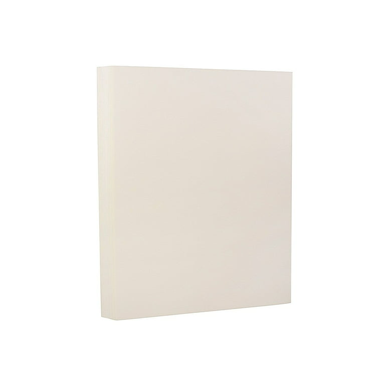 JAM Strathmore Cardstock, 8.5 x 11, Bright White Wove, 130lb, 25/Pack 