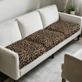 thumbnail image 3 of COEQINE Stretch Couch Cushion Cover Soft Sofa Couch Cover Sets Machine Washable Seat Slipcover Furniture Protector for 3 Cushion Sofa for Pets, Dogs, Kids, Leopard Print Brown, 3 of 8
