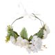 thumbnail image 1 of KAKOWELY Diadema para mujer, banda para el cabello para novia, banda para el cabello con flores, accesorio para el cabello de novia, tocado floral, 1 of 5