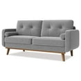 thumbnail image 3 of 65"Mid Century Modern Couch Sofa Loveseat,Comfy Love Seat Couches for Living Room,2 Seater Button Tufted Upholstered  Couch Sofa for Bedroom Office Small Space, 3 of 10